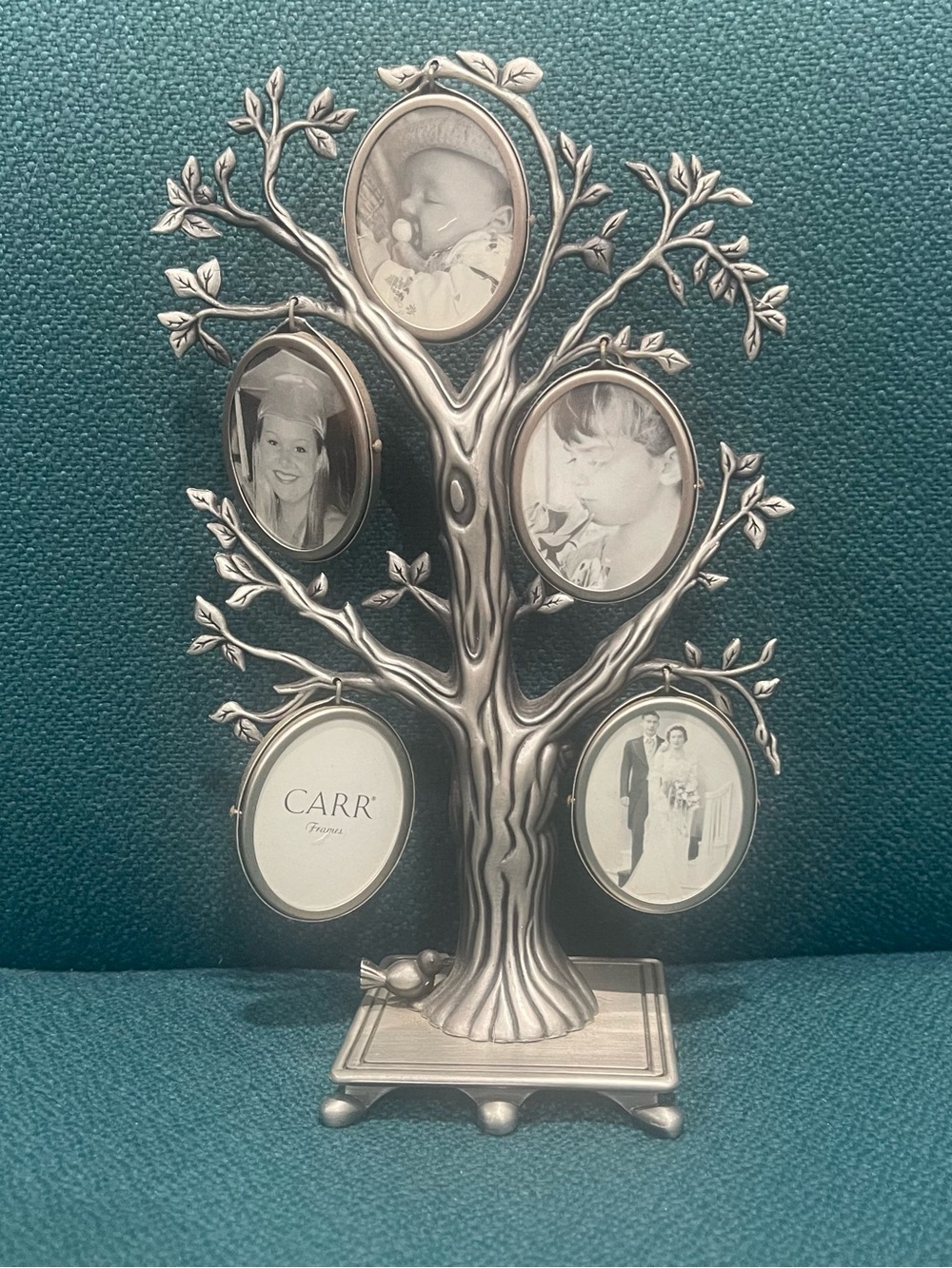 Rubbermaid Silver Tree Photo Frame with Five Oval Openings